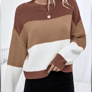 MEDIUM Brand New Monochrome Brown Sweater